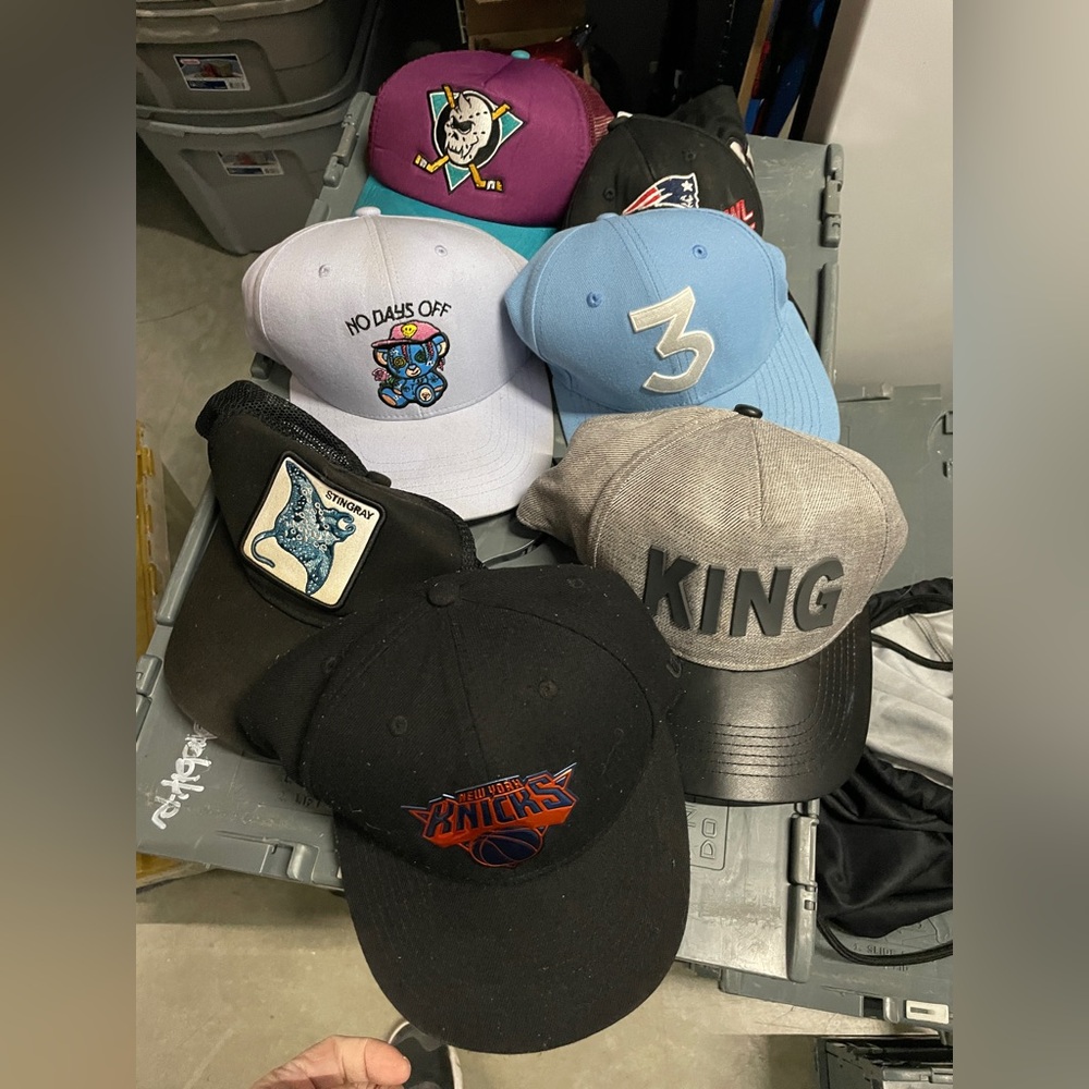 Assorted Logo Baseball Caps 7 caps in all